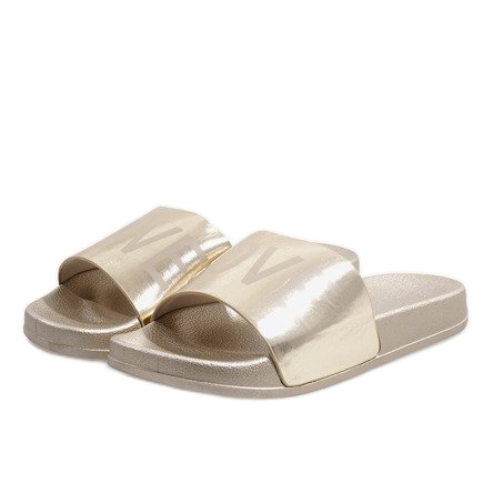 Pantofole dorate Love 812A d'oro 1