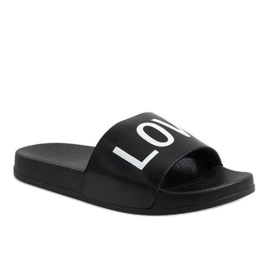 Pantofole nere amore 812A nero 1