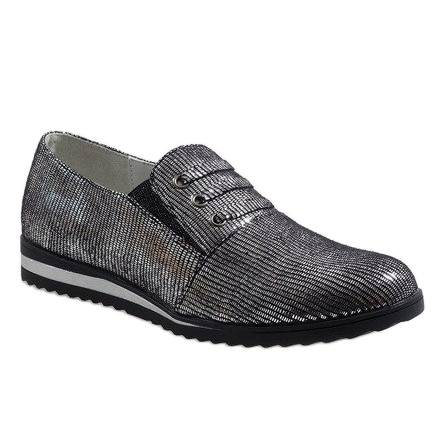 Scarpe stringate grigie TL-33 grigio 1