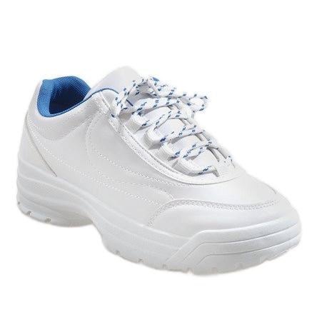 Scarpe sportive bianche alla moda 6256 bianco 1