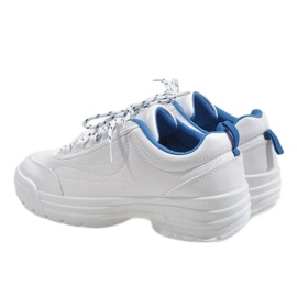 Scarpe sportive bianche alla moda 6256 bianca 2