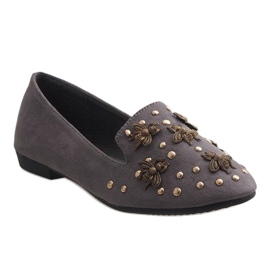 Mocassini ballerine grigie 6979-P grigio 1