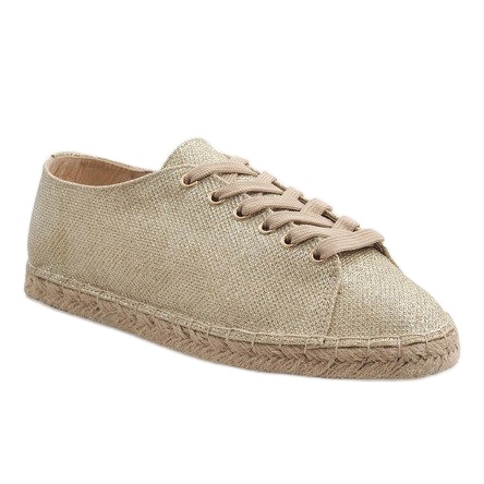 Espadrillas stringate oro 831-1 d'oro 1