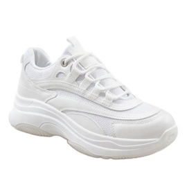 Scarpe sportive bianche alla moda BO-15 bianco 1
