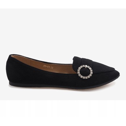 Mocassini ballerine DY-01 nere nero 2