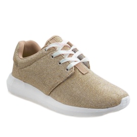 Scarpe sportive dorate lucide B62-4 d'oro 1
