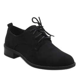 Scarpe jazz nere, scarpe scamosciate C-7183 nero 1