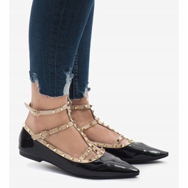 Ballerine laccate nere 127-12 nero 2