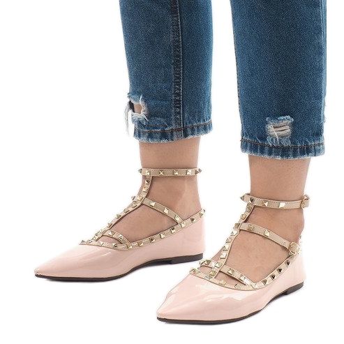 Ballerine laccate rosa 127-12 1