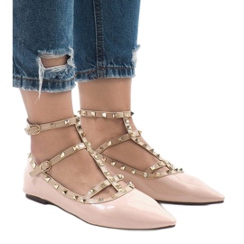 Ballerine laccate rosa 127-12 2