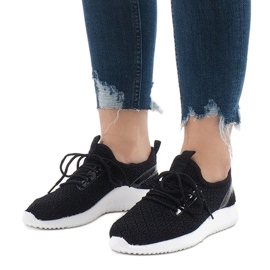 Scarpe sportive in rete nera G8347-1 nero 1
