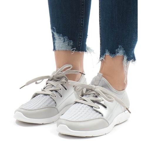 Scarpe sportive alla moda grigie A281 grigio 1