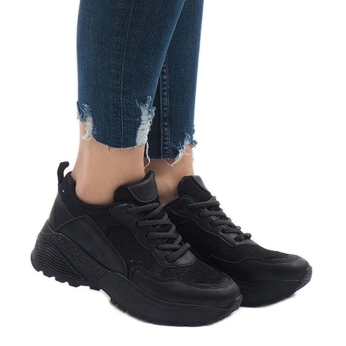 BY-080 scarpe sportive nere nero 1