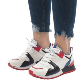 2018-7 Scarpe sportive alla moda multicolori nere bianco nero rosso 1