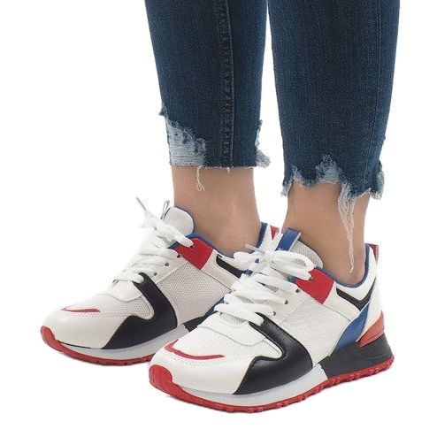 2018-7 Scarpe sportive alla moda multicolori nere bianca nero rosso 1