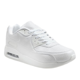 Scarpe sportive da uomo bianche HY-1607 bianca 1