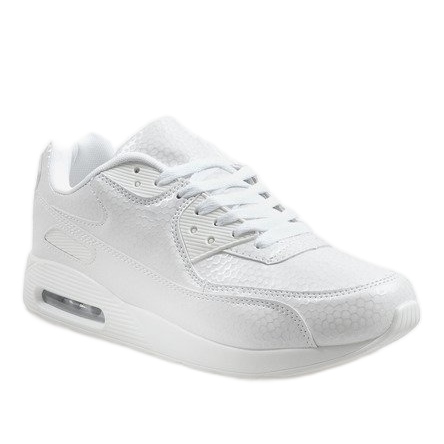 Scarpe sportive da uomo bianche HY-1607 bianco 1
