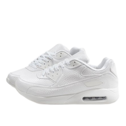 Scarpe sportive da uomo bianche HY-1607 bianca 2