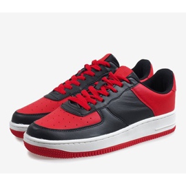 Scarpe sportive nere Air Force nero rosso multicolore 2