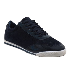 Sneakers uomo blu navy JX-22 nero 1