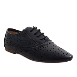 Scarpe jazz Oxford traforate nere 3 nero 1