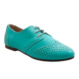 Scarpe jazz Oxford traforate verdi 1 verde 1