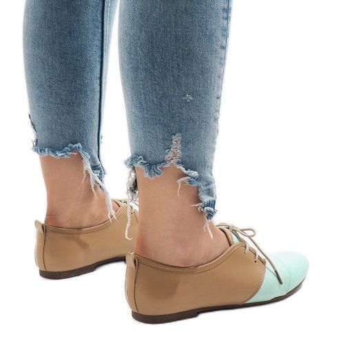 Scarpe jazz traforate menta Scarpe Oxford 2 marrone verde 1