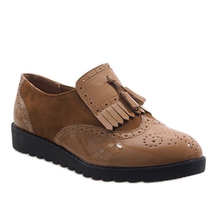 Scarpe jazz cammello scarpe scamosciate TL-63 marrone 1