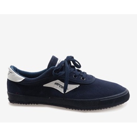 Sneakers uomo blu navy HW01 2
