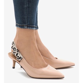 Décolleté rosa su tacco HD-28 2