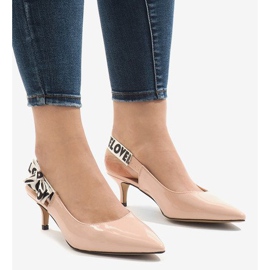 Décolleté rosa su tacco HD-28 1