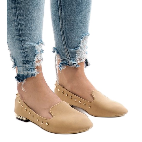 Mocassini cammello ballerine ZHC-980 marrone 1