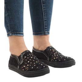 Sneaker HC233 in pizzo nero 1