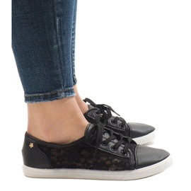 Sneakers JX05 in pizzo nero 1