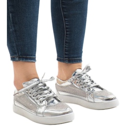 521 sneakers traforate argento grigio 1