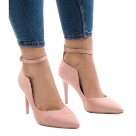 Décolleté rosa su tacco B-54 1