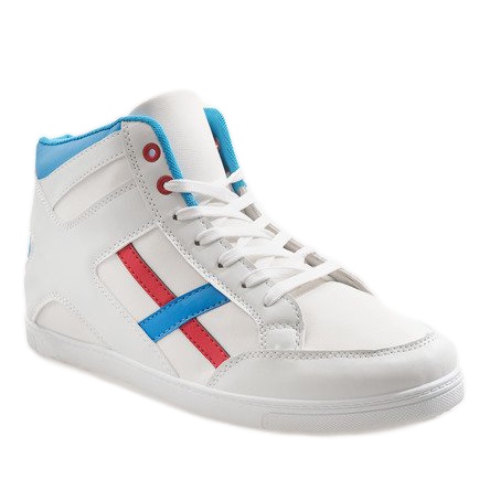 Scarpe sportive da uomo bianche HY-1607 bianca multicolore 1