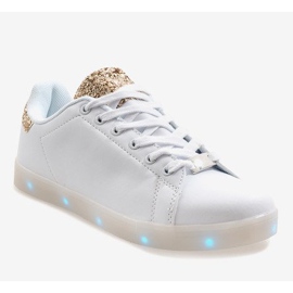 Sneakers bianche luminose 7-P7936F1-12 bianca 1