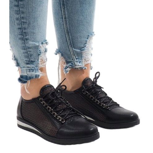 Scarpe traforate nere TL44 nero 1