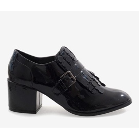 Stivali tacco alto laccati neri PZY-02 nero 2