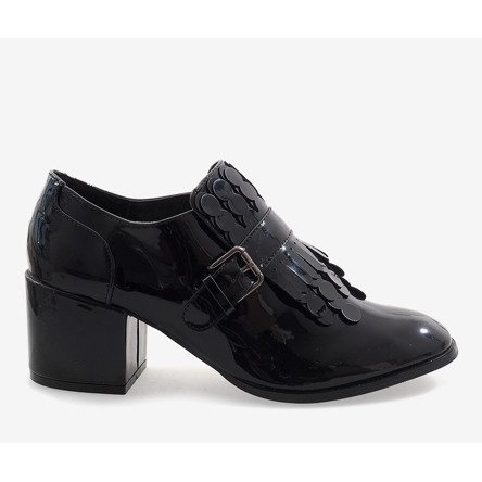 Stivali tacco alto laccati neri PZY-02 nero 2