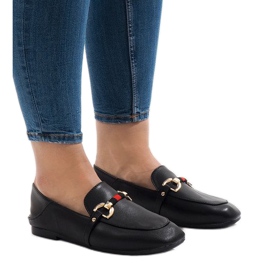 Mocassini ballerina neri YJX005 nero 1