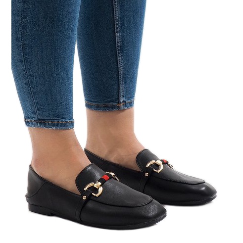 Mocassini ballerina neri YJX005 nero 1