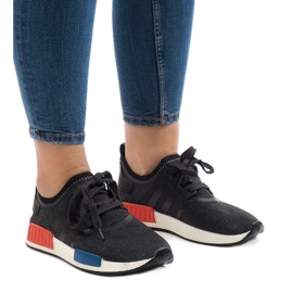 Scarpe sportive nere MD01B-5 nero 1