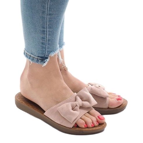 Pantofole rosa con fiocco 6376-2 1