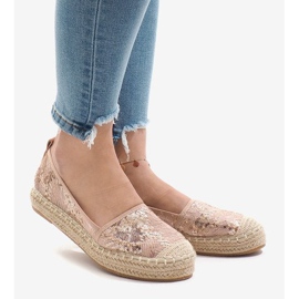 Espadrillas rosa traforate L08-71 2