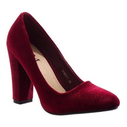 Pompe in velluto rosso sul pilastro 91603-1 multicolore 1