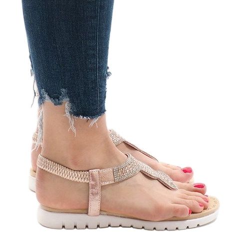 Sandali rosa decorati S11 1