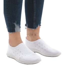 Scarpe sportive bianche B111-13 bianca 1