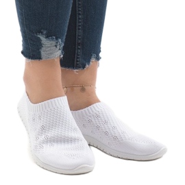 Scarpe sportive bianche B111-13 bianca 2